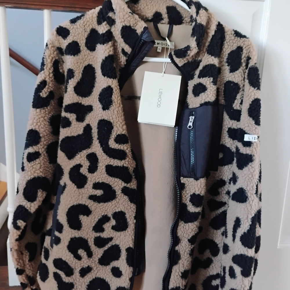 Liewood Women's Leopard Print Fleece Jacket